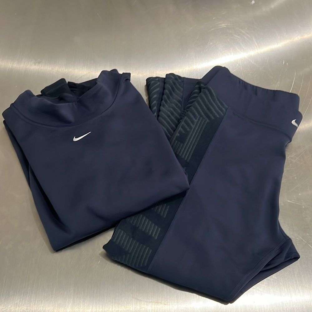 Nike Pro Therma-fit top and leggings 1X